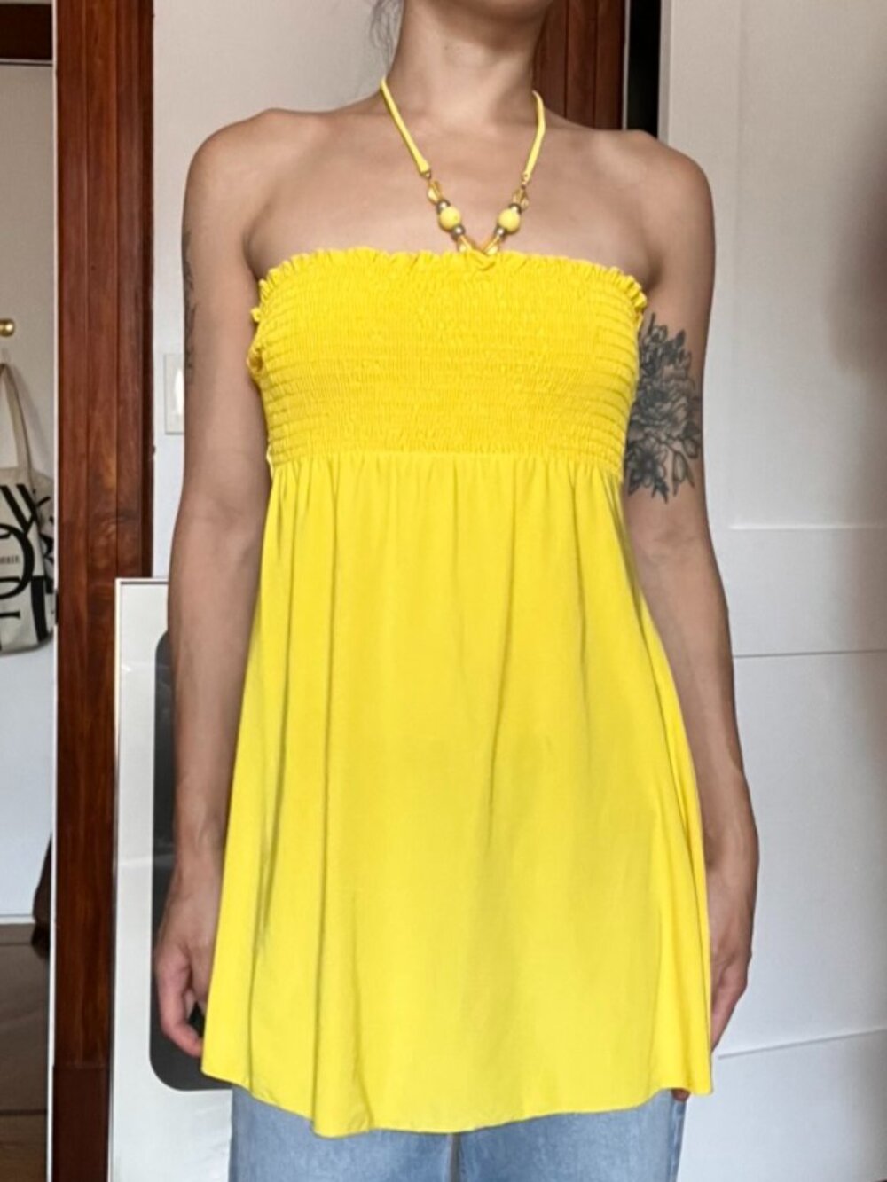 Yellow Babydoll Top